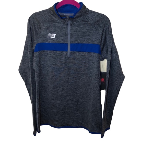 New Balance Athletics Half Zip long sleeve top size M - Picture 1 of 9